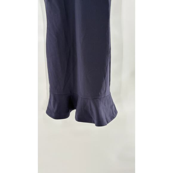 Likely Beckett Peplum Sheath Dress 0 NWOT Navy Blue Academia Prep Career Office - Picture 6 of 7